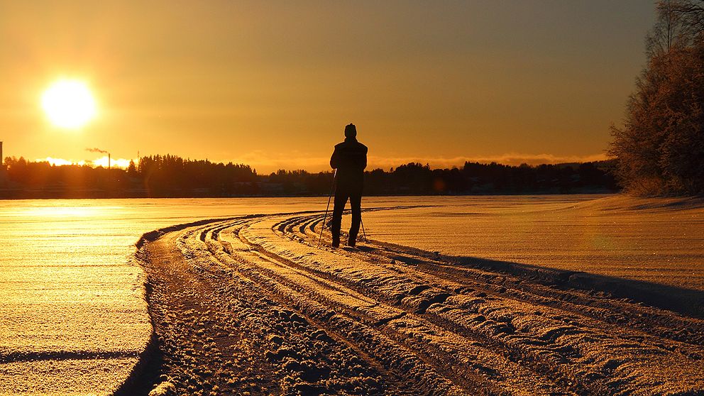 En tur på isen i Hammerdal, Jämtland.