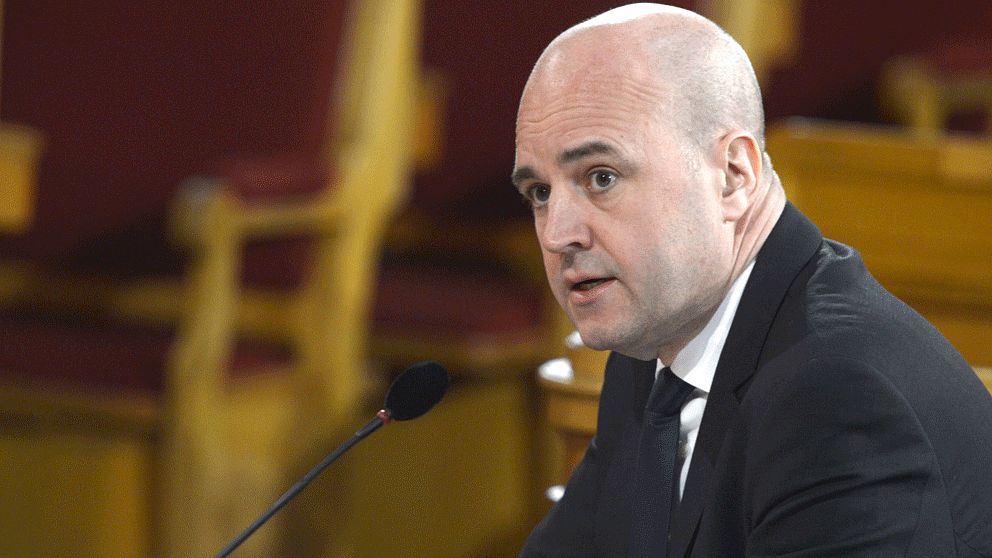 Statsminister Fredrik Reinfeldt frågas ut i KU. Foto: Scanpix