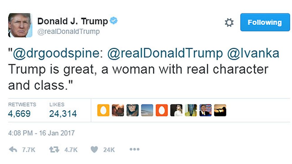 Donald Trumps olyckliga retweet