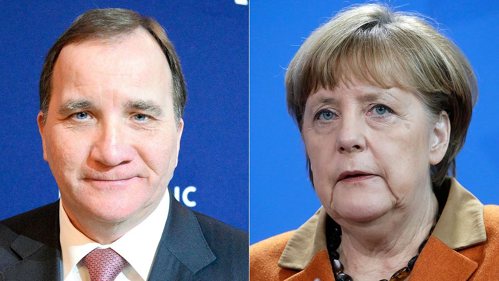 Stefan Löfven och Angela Merkel