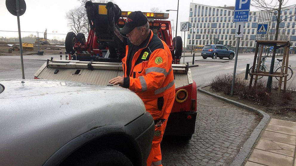 bärgning av bil i Burlöv p-böter