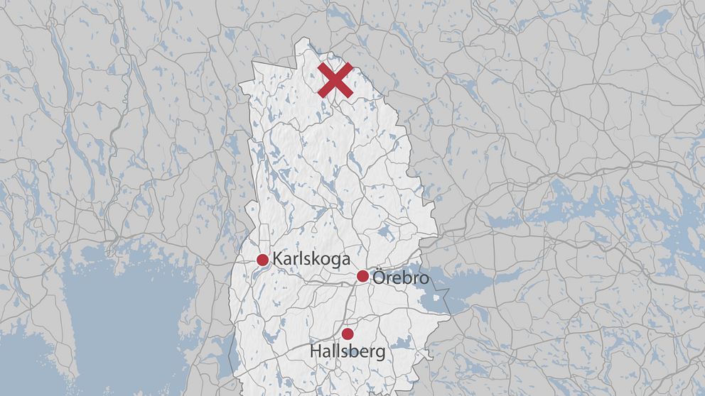 Mossgruvan ligger långt norrut i Örebro län.