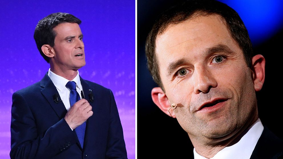 Manuel Valls och Benoît Hamon