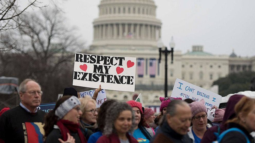 Demonstranter i Washington