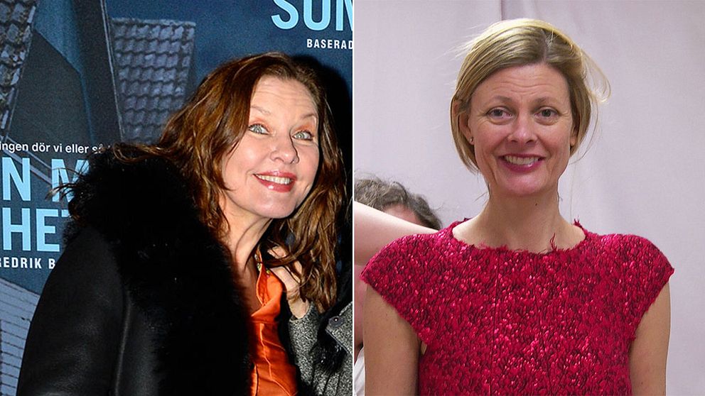 Skådespelerskan Anna-Lena Brundin och sminkaren Eva von Bahr