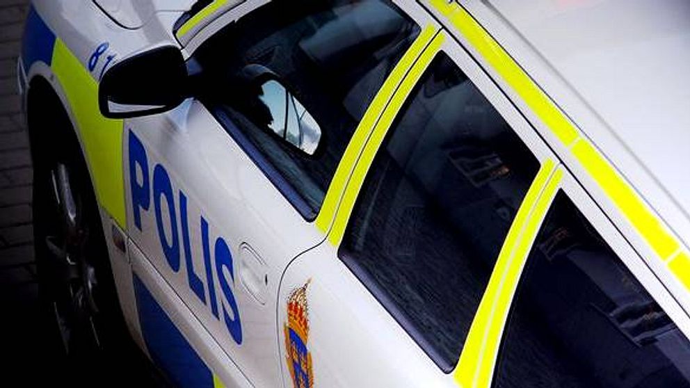 polisbil snett uppifrån