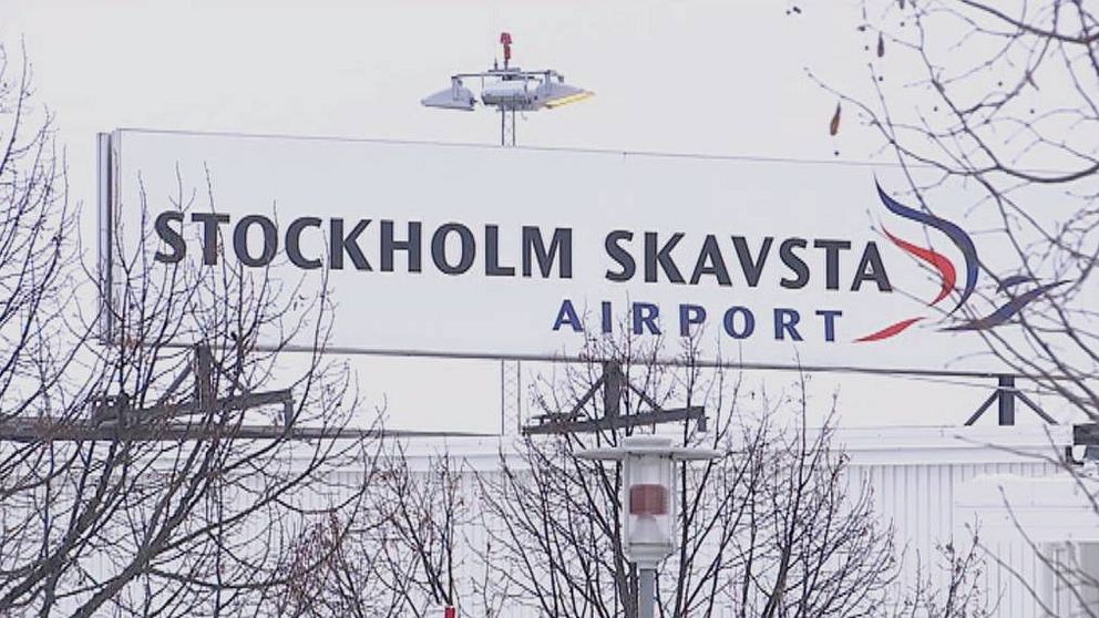 Skavsta flygplats i Nyköping.