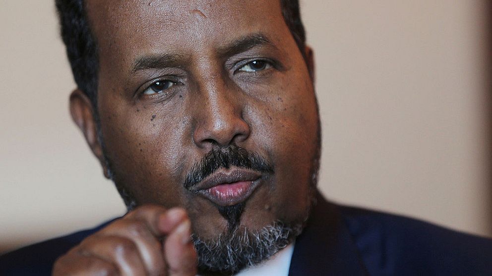 Somalias President Hassan Sheikh Mohamud ställer upp för omvald den 8 februari. Arkivbild.