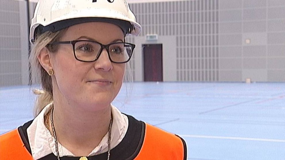 Camilla Andersson, projektchef, arenabygget i Eskilstuna.