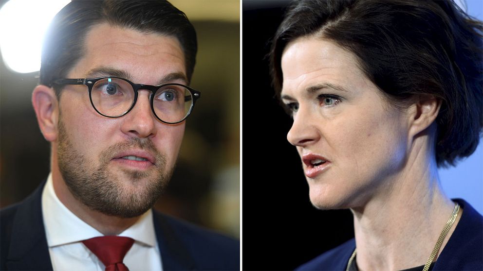 Jimmie Åkesson och Anna Kinberg Batra.