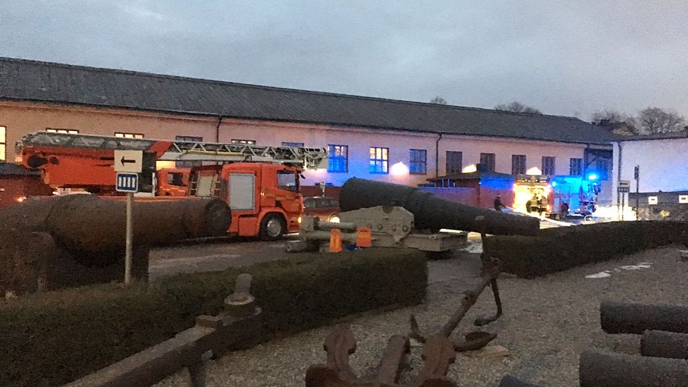 Sjöhistoriska museet fick evakueras på grund av en brand.