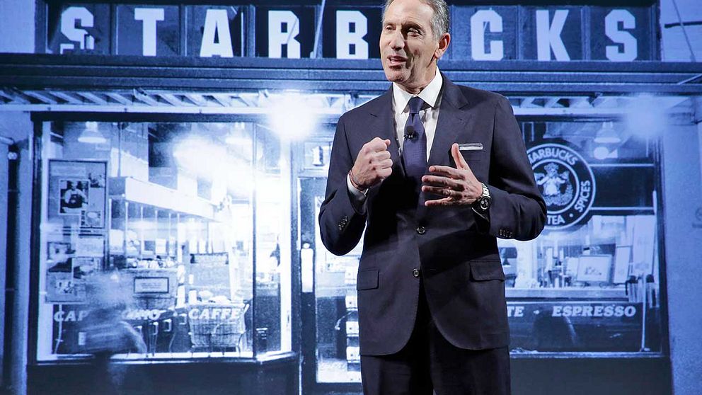 Howard Schultz, vd och styrelseordförande i Starbucks.