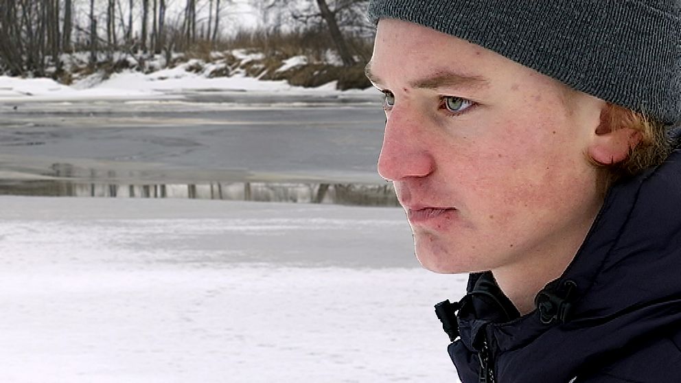 16-årige Jonas Näslund räddade kvinna i isvak