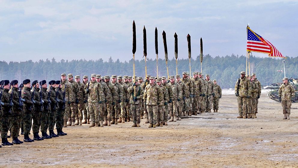 Amerikanska stridsvagnar till Baltikum.