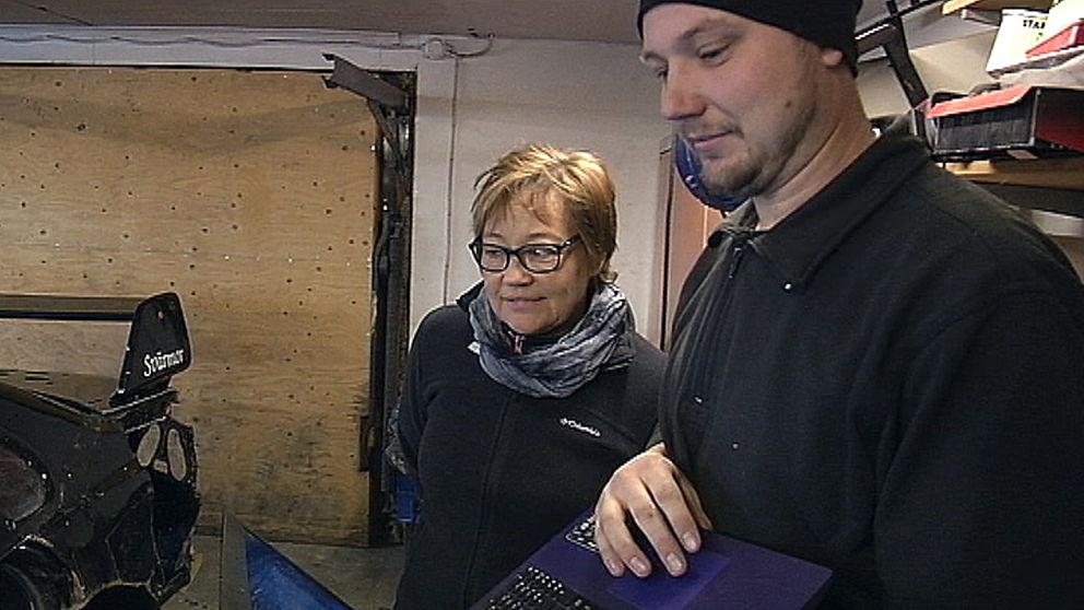 Joakim Bergström och mamma Ann-Sofie Brömster laddar för SM.