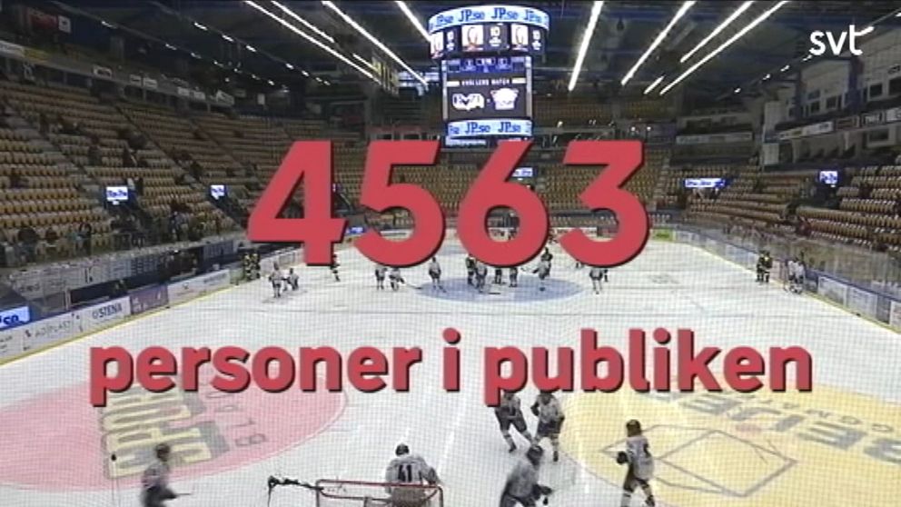 Publikrekord för svenska damhockey, Kinnarps Arena, Jönköping.