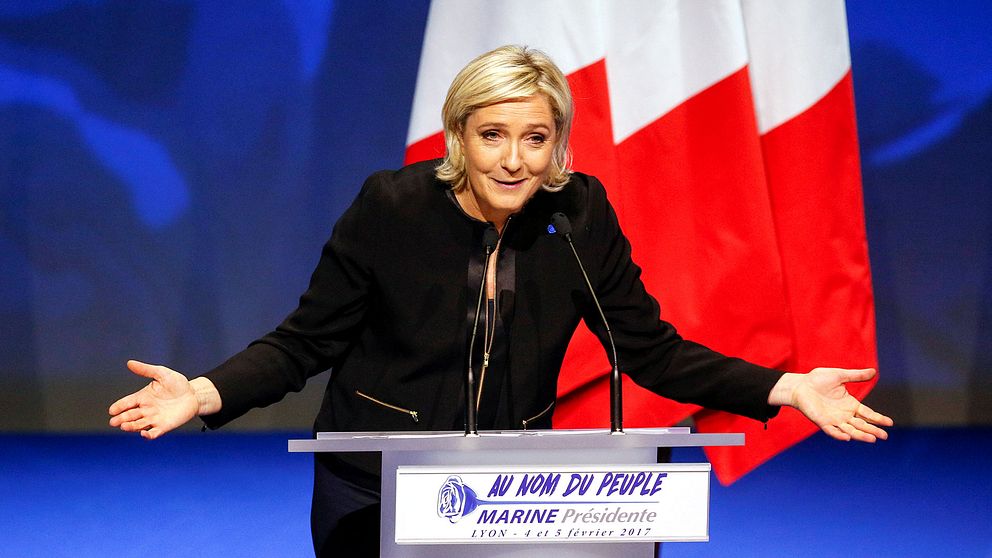 Nationella frontens Marine le Pen.