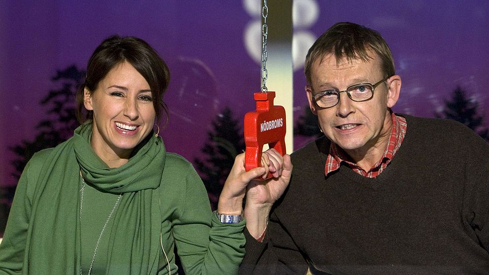 Doreen Månsson och Hans Rosling i På spåret 2009.