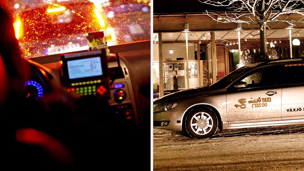 Taxichaufför misshandlad i Växjö