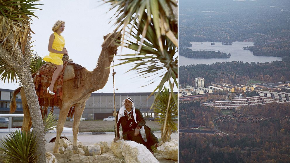 Kamel, och Angered, Göteborg från luften.