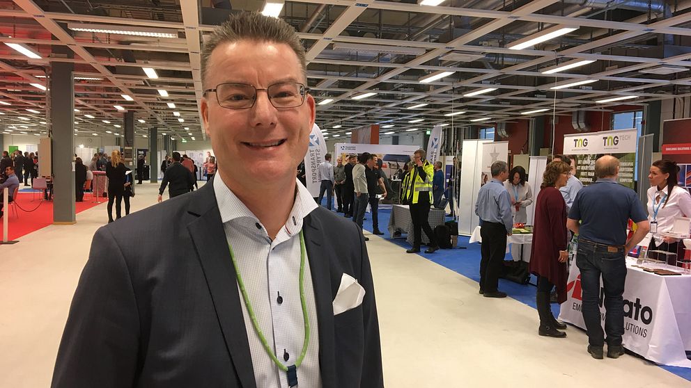 Stefan Tidholm var en av initativtagarna till jobbmässan på Ericsson.