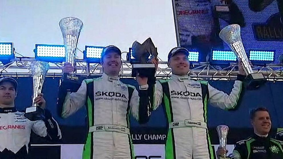 Jonas Andersson och Pontus Tidemand vann Svenska rallyt WRC2