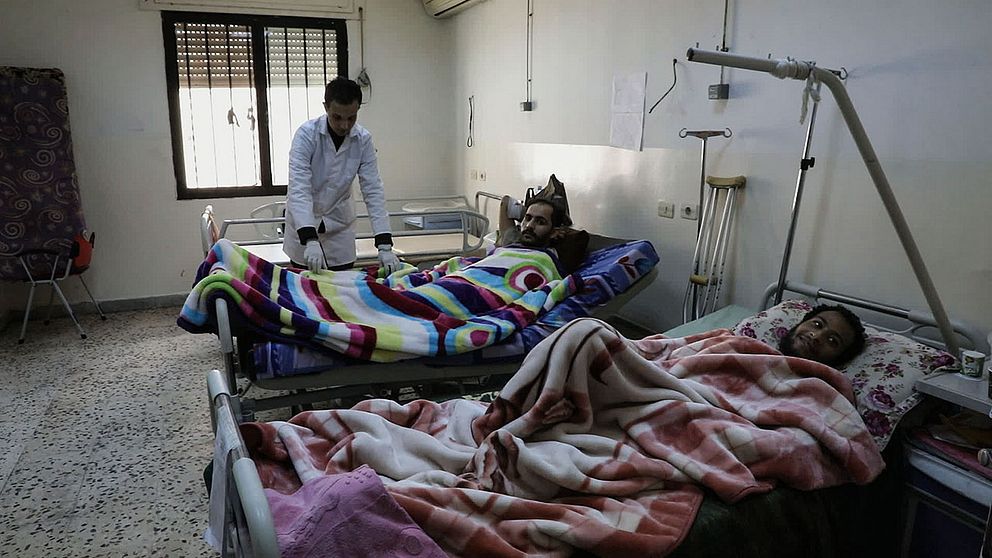 20 miljoner vapen sägs cirkulera i landet utan kontroll. Skottskador är vanligt här på sjukhuset i Tripoli