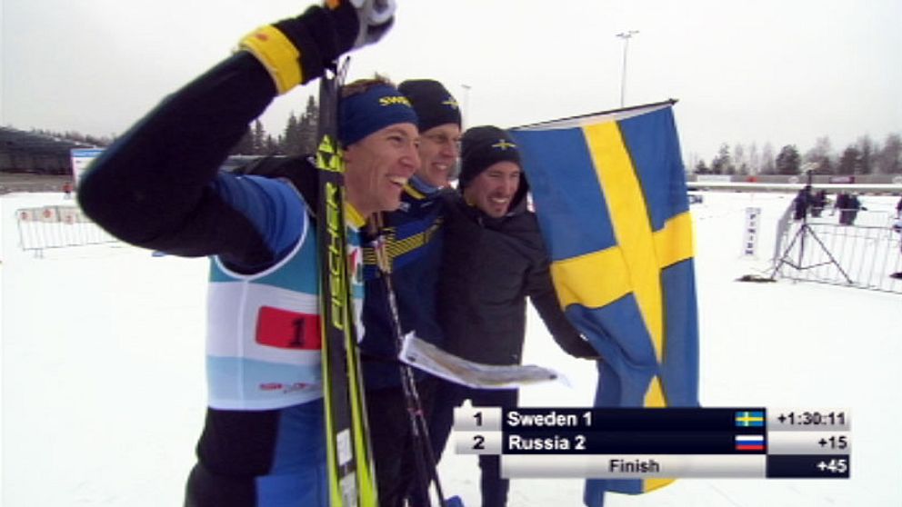 Stafettlaget tog EM-guld i finska Imatra.