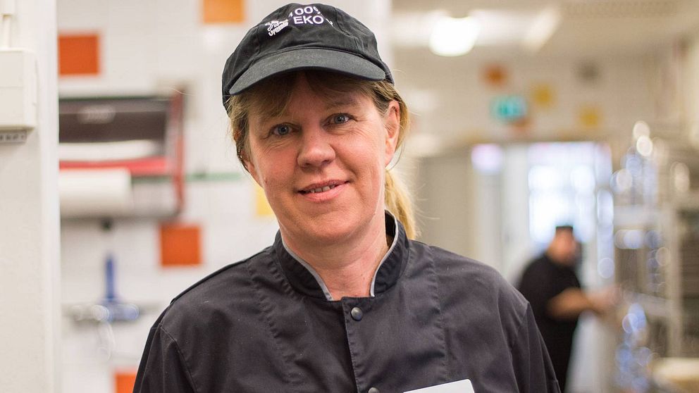Åsa Kajander, kökschef på Gränbyskolan i Uppsala.
