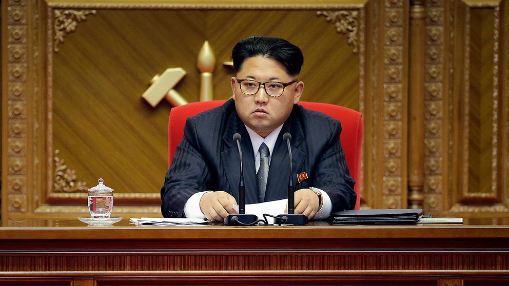 Diktatorn Kim Jong-un uppges ha närvarat vid testet.