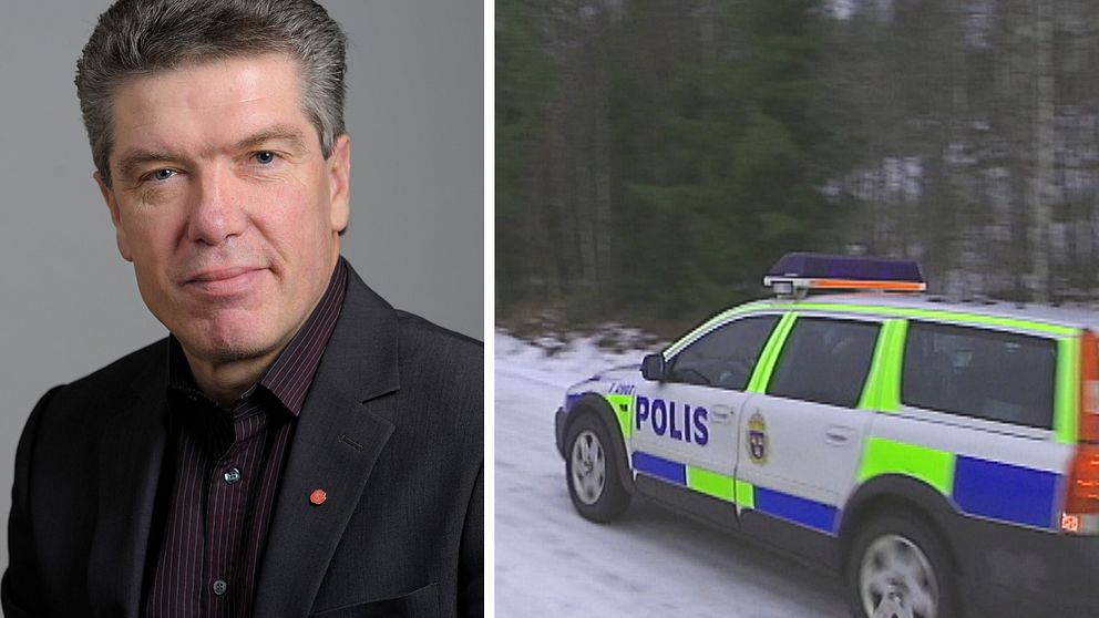 Porträtt ingemar Nilsson (S) i polisrådet samt polisbil