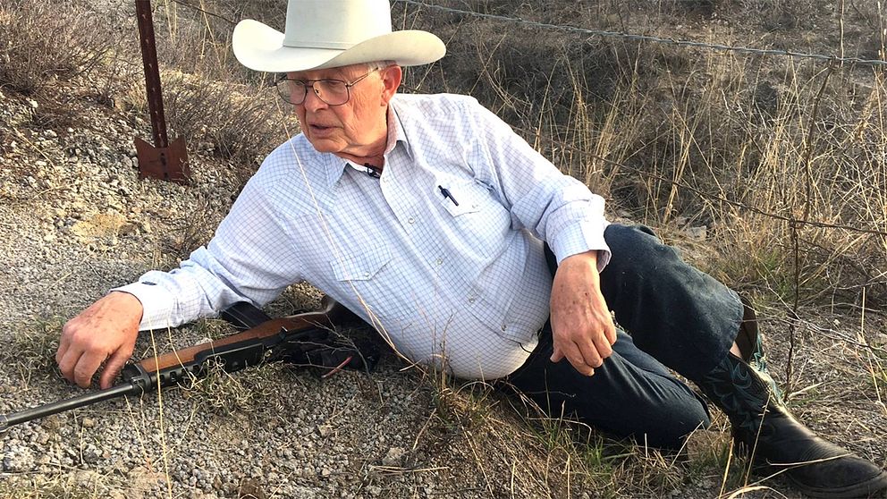 Jim Chilton, ranchägare i området där USA och Mexikos gränser möts. Han hoppas president Trump bygger muren som utlovat.