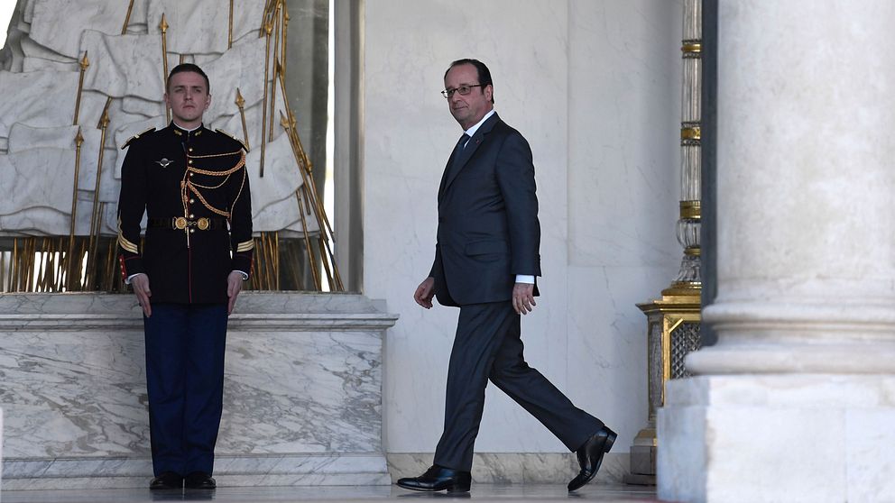 Den franska presidenten Francois Hollande