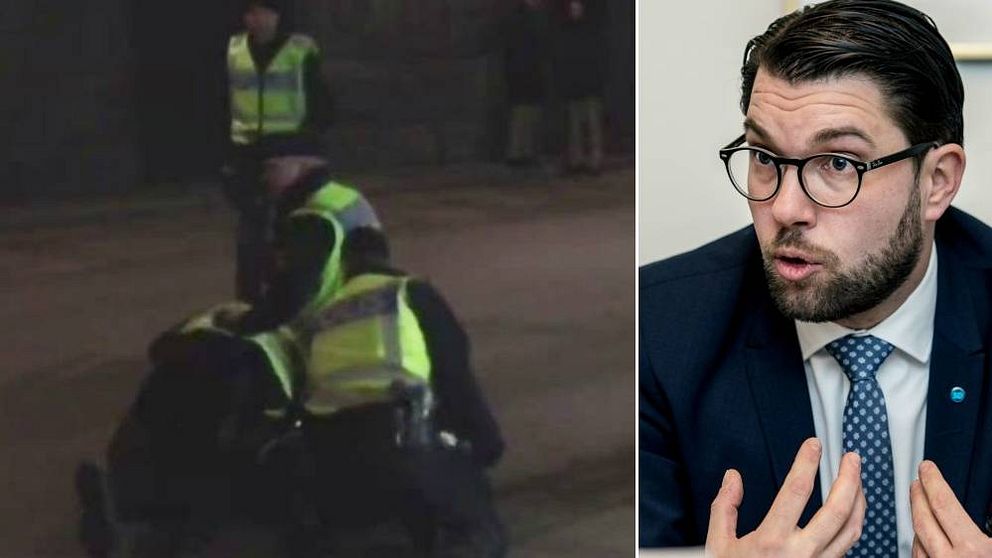 jimmie åkesson, poliser