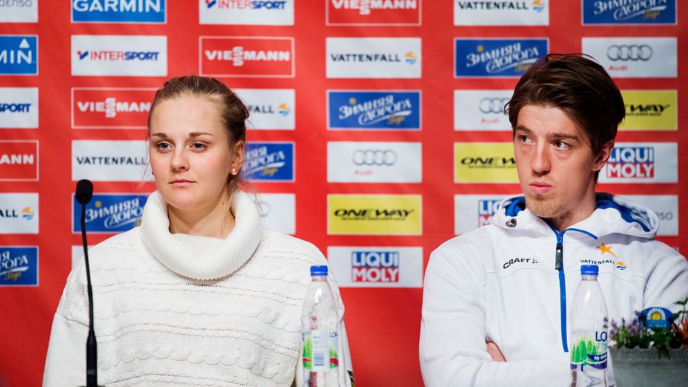 Stina Nilsson och Calle Halfvarsson kör bara sprinttävlingarna i helgens VM-genrep i Otepää.