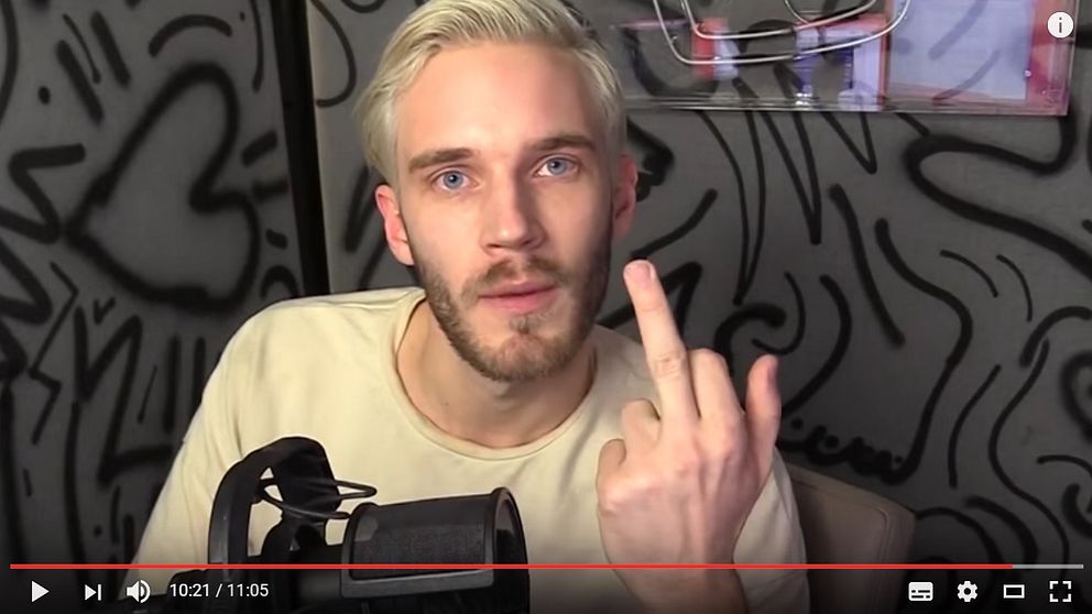 Pewdiepie ger Wall Street Journal fingret.