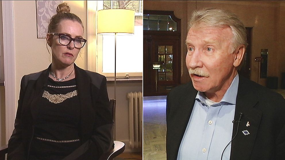 Åsa Milltoft, chef stiftelsen Unga kvinnors värn och Ilmar Reepalu, som ligger bakom förslaget om vinstbegränsning.