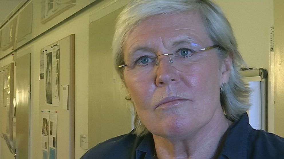 Karin Pettersson fotograferad i korridor