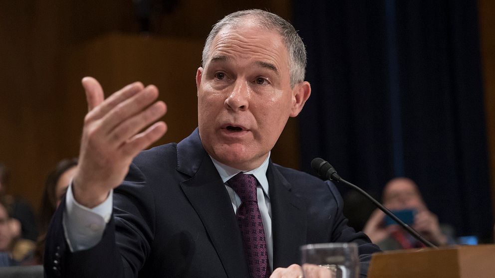 Scott Pruitt är ny chef för miljömyndigheten EPA.