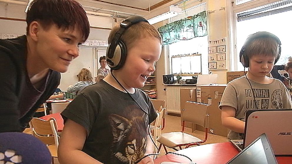 barn på förskola i Volgsjö