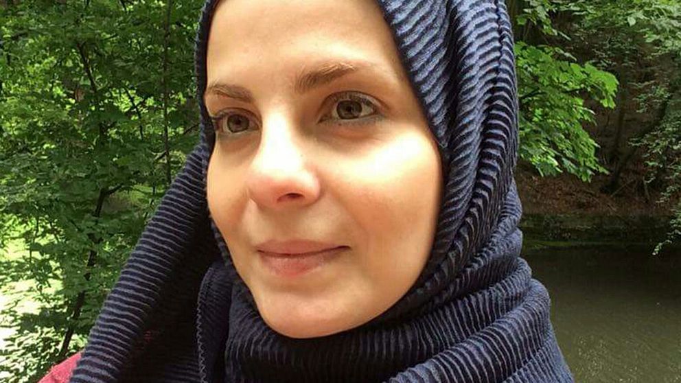 Nour Mallh, syrisk journalist som bor i Borås efter flykten från Syrien.