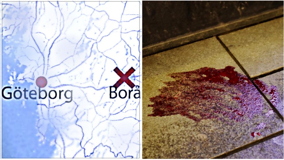 Gängbråk i Borås – man knivskuren
