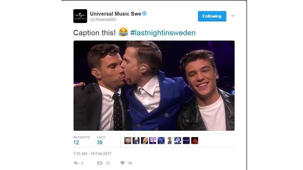 @UniversalISEI:s inlägg om melodifestivalen