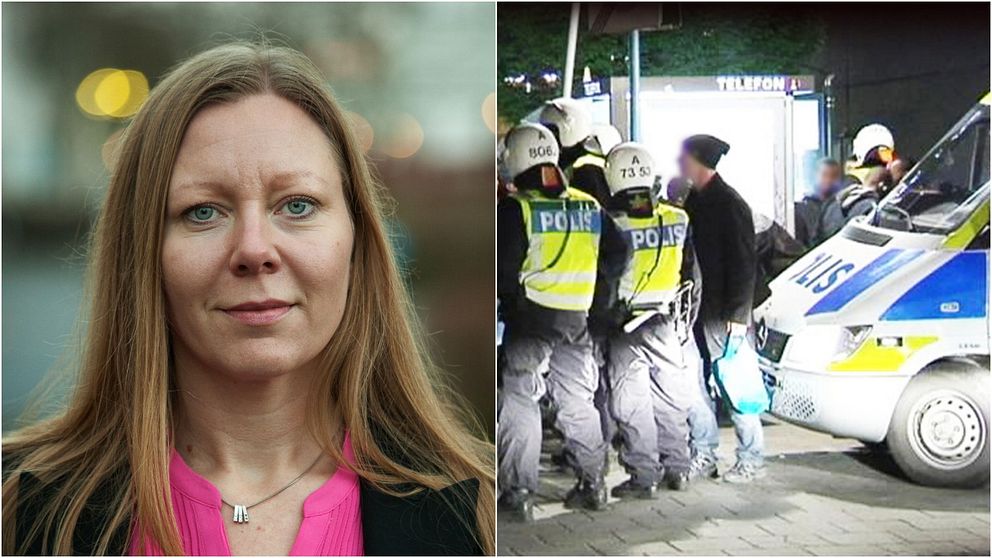 ”När polisen lägger in extra fokus på en stadsdel där det finns ett flertal kriminella som inte vill bli störda så blir det konsekvenser”, säger Mia Päärni om upploppen i Rinkeby igår kväll.