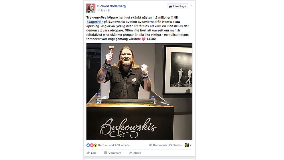 Halmstadprofilen Rickard Söderberg var utropare.