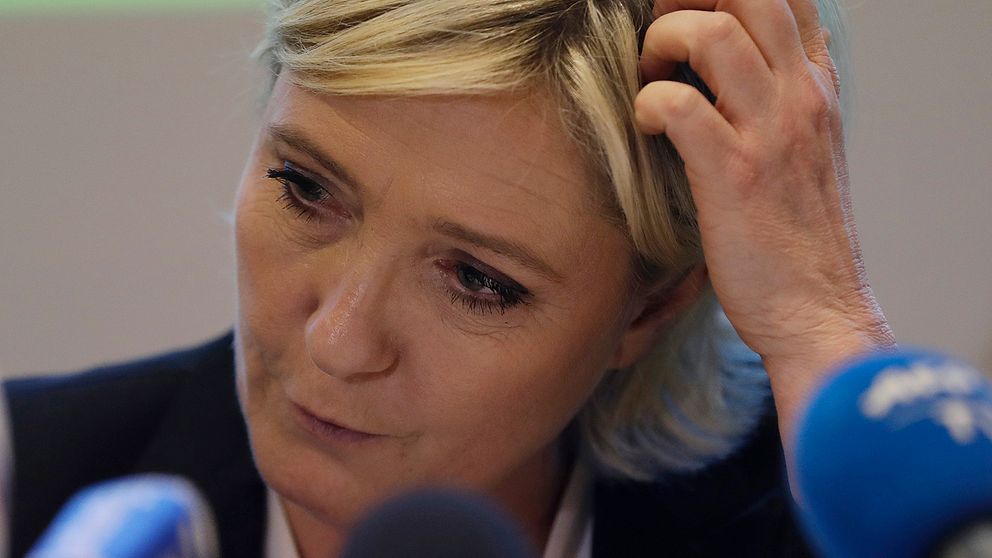 Nationella Frontens partiledare Marine Le Pen.