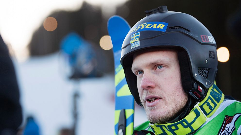 Victor Öhling Norberg, Funäsdalen, efter att ha tävlat i skicross under dag ett av SM-veckan.