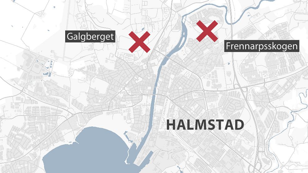 Karta Galgberget/Frennarpsskogen