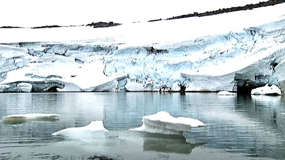 Smältande glaciärer i Jämtland