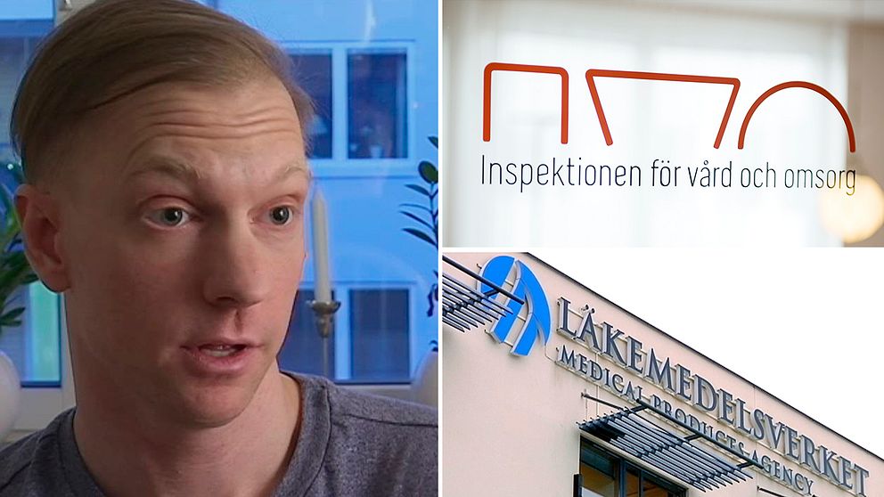 Max och logotyper för IVO och Läkemedelsverket.